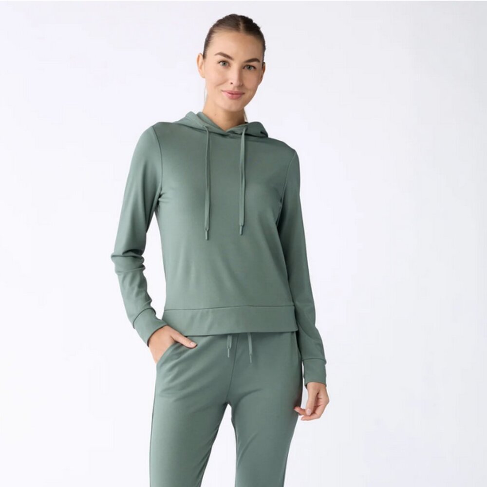 NWT Cozy Earth Women's Brushed Bamboo Hoodie, M